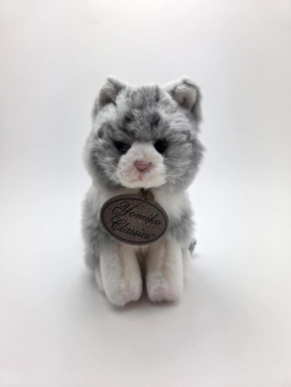 Russ Yomiko Classics Grey Tabby Cat, Vintage Collectible Tabby Plush (6 inch)